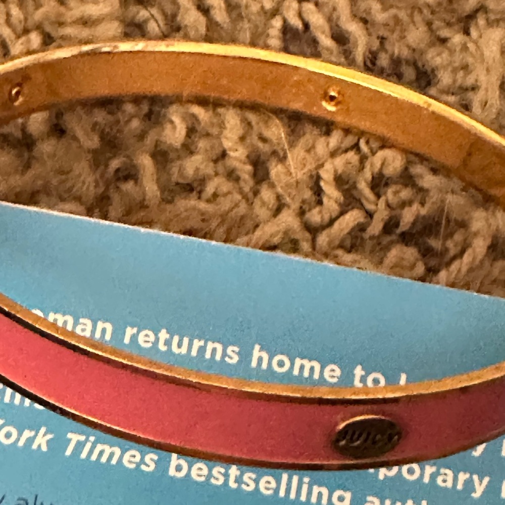 Juicy Couture Pink/Gold Enamel Bracelet